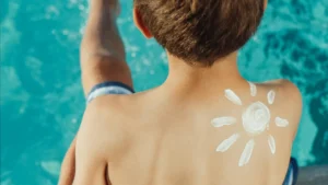 crema solar para niños