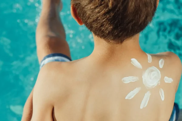 crema solar para niños