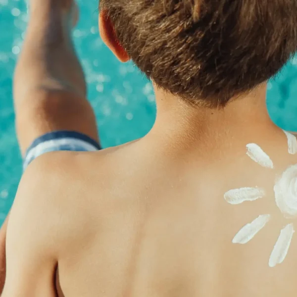 crema solar para niños