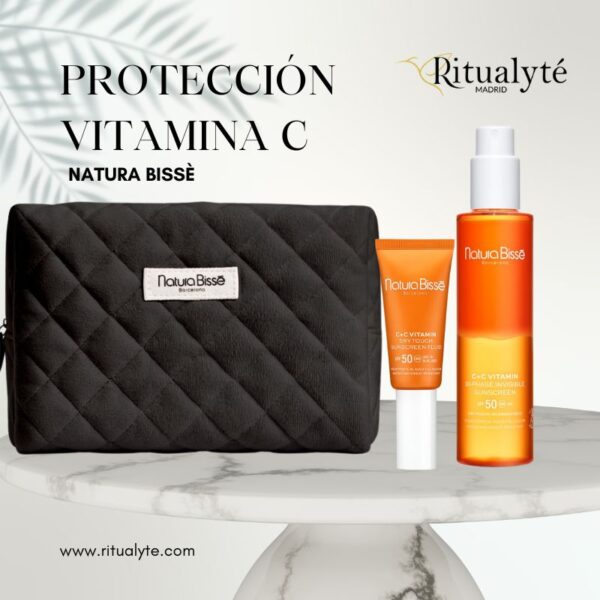 Neceser Verano: Protección 50 SPF (30ML) + Vitamina C Bi-Phase (30ML)