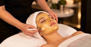 Tratamiento facial con mascarilla de oro ritualyte